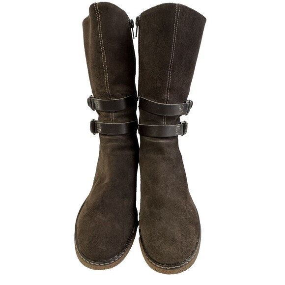 Aquatalia by Marvin K Women Leather Suede Waterproof Boots Brown Size 7 .5 - Picture 3 of 16